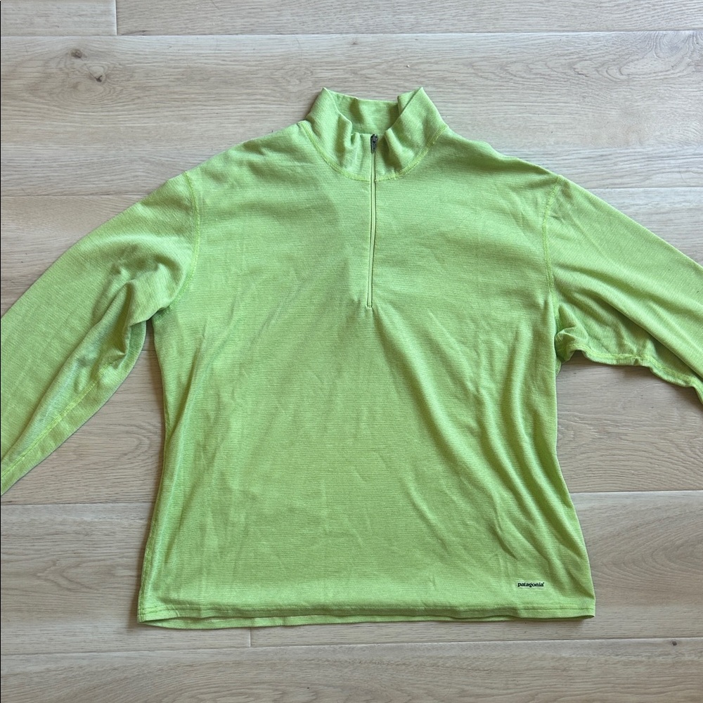 Patagonia capeline baselayer Light Green Pullover
